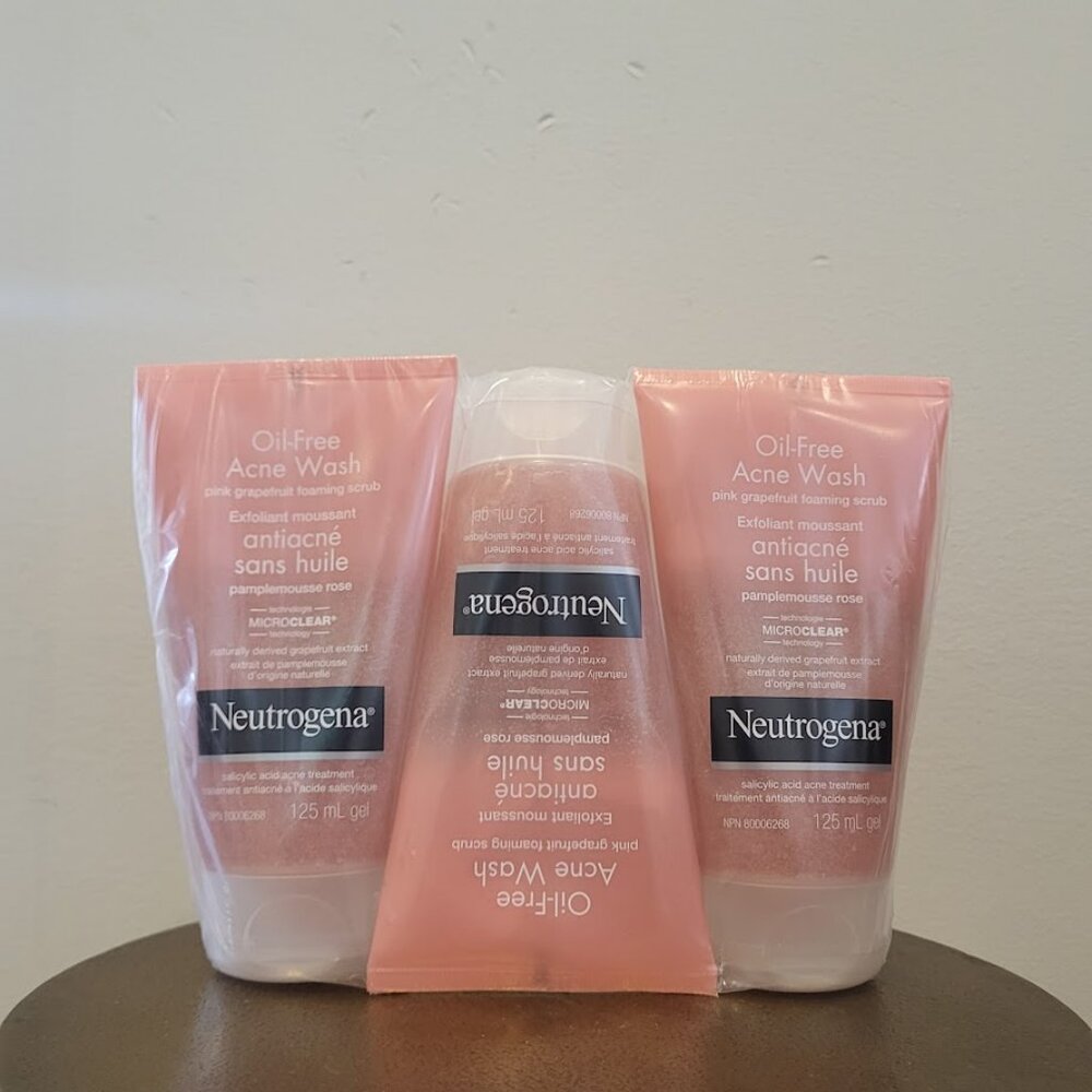 3 pack, Neutrogena Oil Free Acne Face Scrub